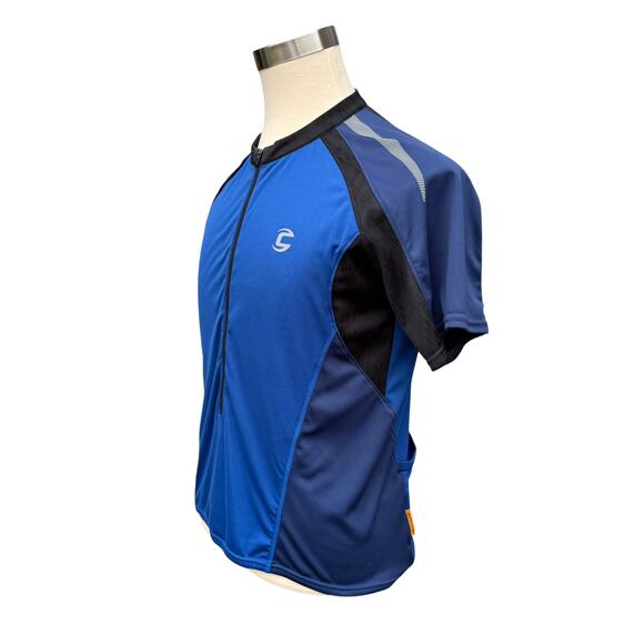 Cannondale Men’s XL Cycling Jersey Blue Half Zip MTB Bike Shirt Short Sleeve - Picture 2 of 9
